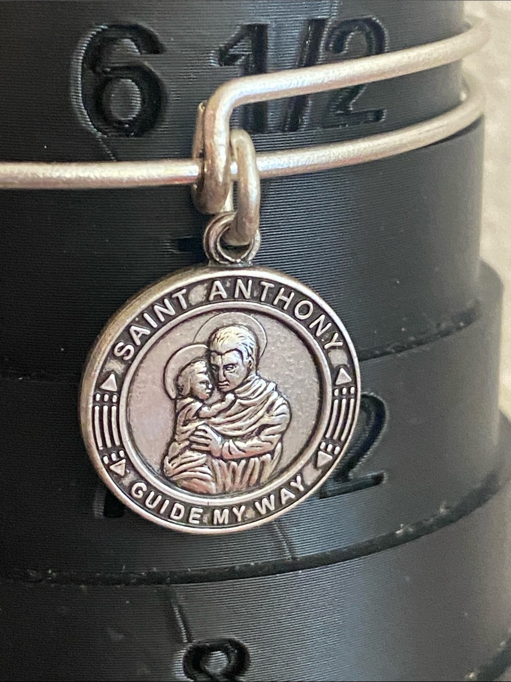NWT Alex and Ani +Energy Saint Anthony Selflessness Bangle Bracelet - Picture 4 of 8